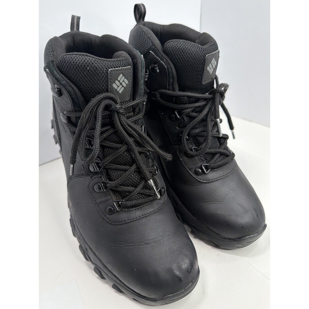 Columbia Men's Black Mid Hiking Boots Size 12 Leather Lace Up BM3970-011 - Picture 4 of 14